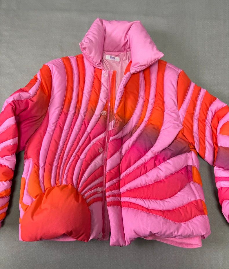 Y's Colorful Puffer Jacket with Unique Design Size L / US 10 / IT 46 - 2 Thumbnail