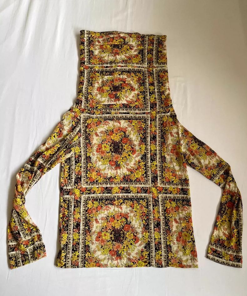Junya Watanabe Junya Watanabe Floral High Neck Top Size S / US 4 / IT 40 - 2 Thumbnail