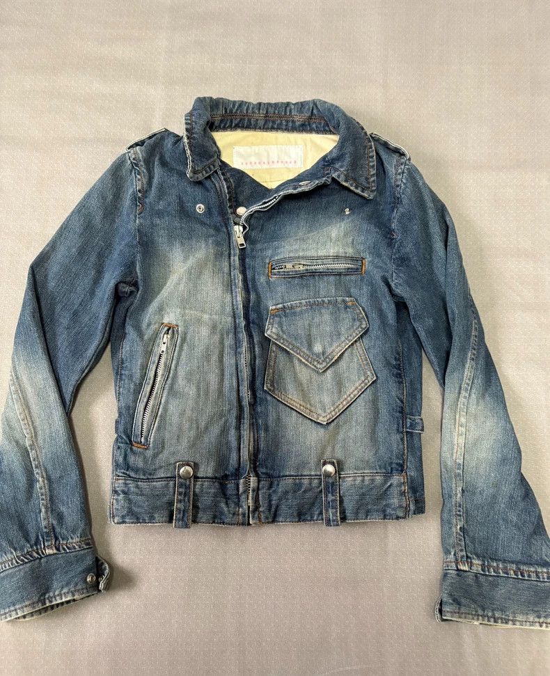 Y's Vintage Denim Jacket with Unique Design Features Size M / US 6-8 / IT 42-44 - 3 Thumbnail