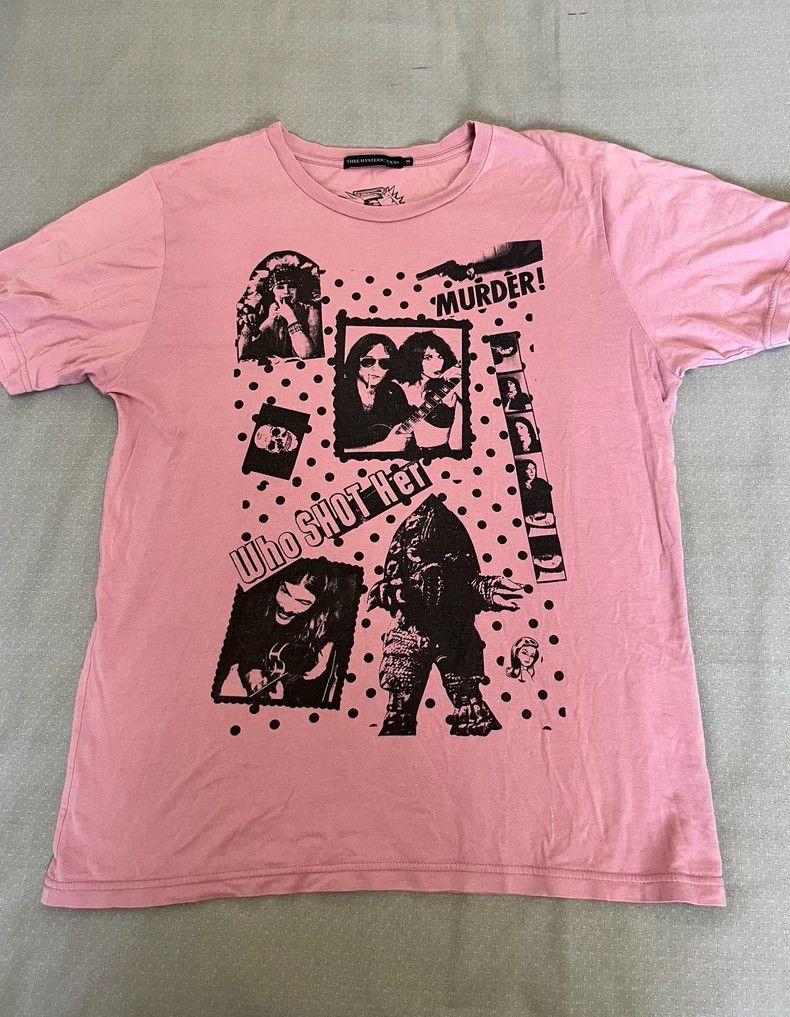 Hysteric Glamour Vintage Graphic Pink T-Shirt with Prints Size M / US 6-8 / IT 42-44 - 2 Thumbnail