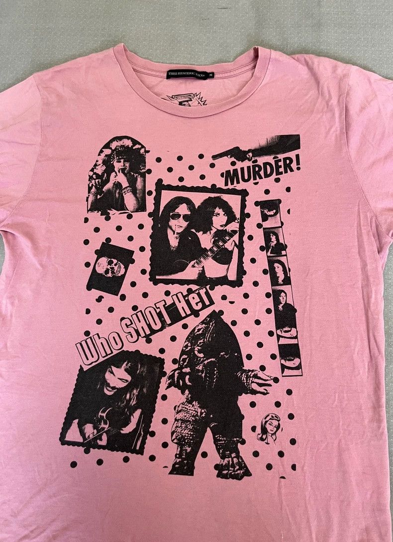 Hysteric Glamour Vintage Graphic Pink T-Shirt with Prints Size M / US 6-8 / IT 42-44 - 3 Thumbnail