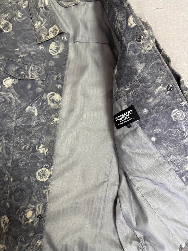 Yohji Yamamoto Vintage Floral Print Leather Jacket Size M / US 6-8 / IT 42-44 - 7 Thumbnail