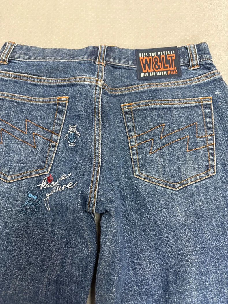 Walter Van Beirendonck Vintage Walter Van Beirendonck Embroidered Jeans Size 26" / US 2 / IT 38 - 9 Thumbnail