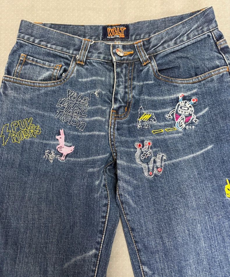 Walter Van Beirendonck Vintage Walter Van Beirendonck Embroidered Jeans Size 26" / US 2 / IT 38 - 5 Thumbnail
