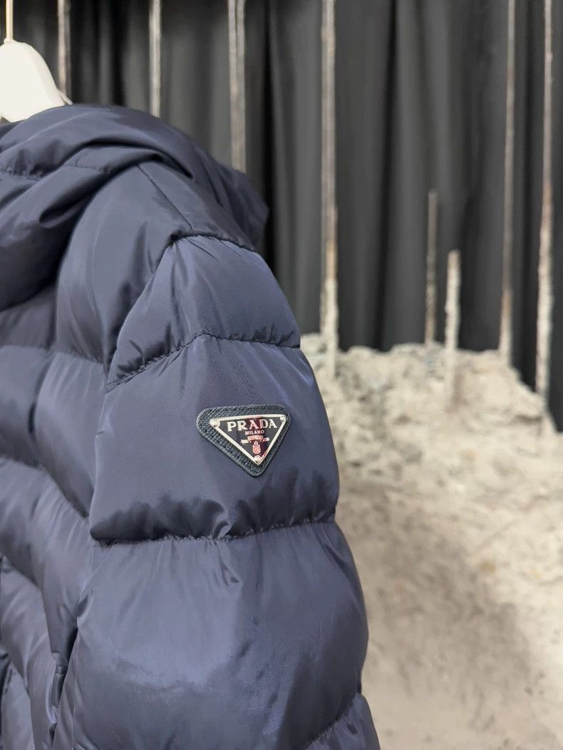 Prada Prada Long Down Coat with Metal Triangle Logo Size M / US 6-8 / IT 42-44 - 5 Thumbnail