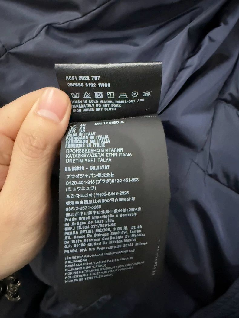 Prada Prada Long Down Coat with Metal Triangle Logo Size M / US 6-8 / IT 42-44 - 8 Thumbnail