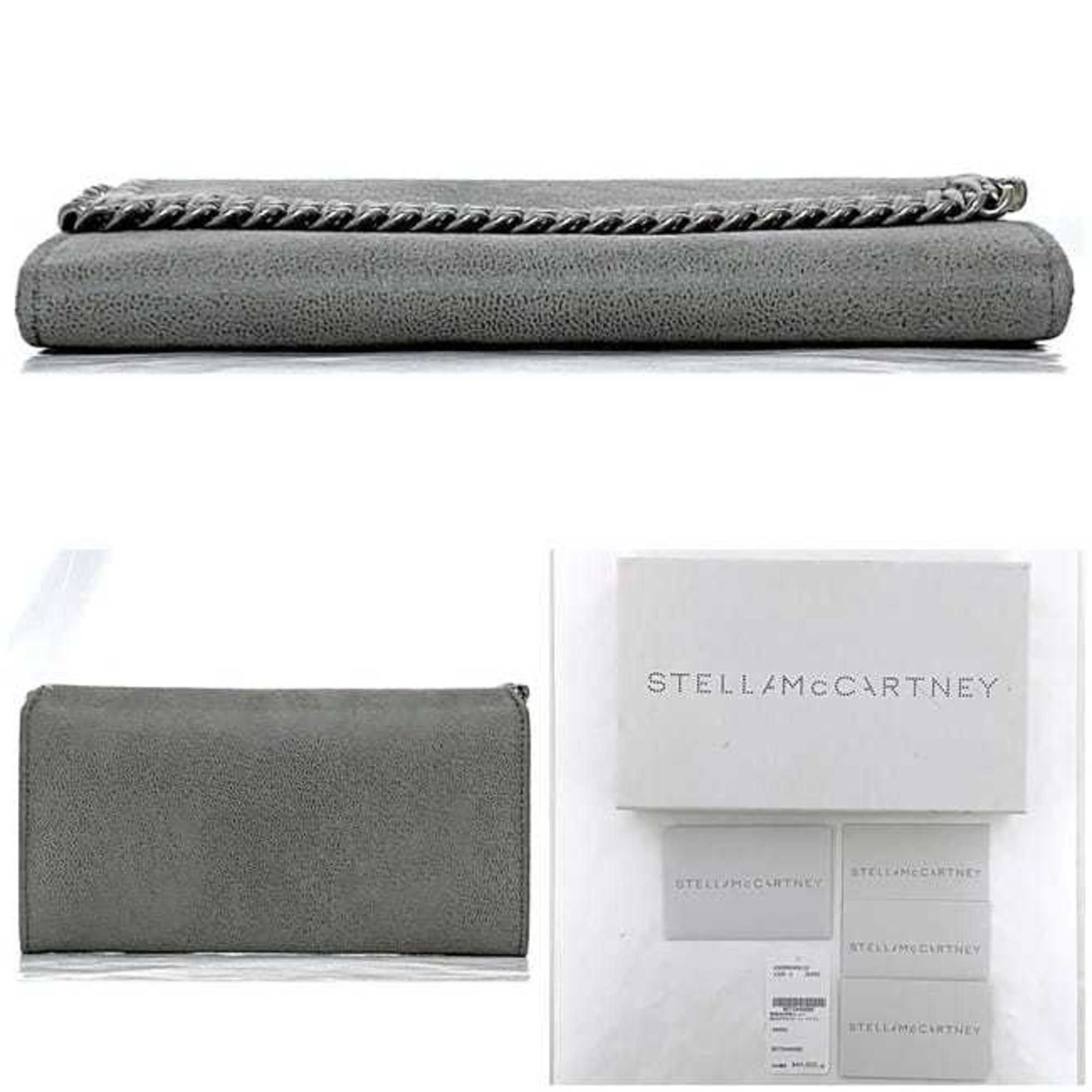 Stella McCartney Stella McCartney Bi-fold Long Wallet ec-22873 Grey Falabella 430999 W9132 SP20 PVC STELLA McCARTNEY Chain Flap Women's Size ONE SIZE - 3 Thumbnail