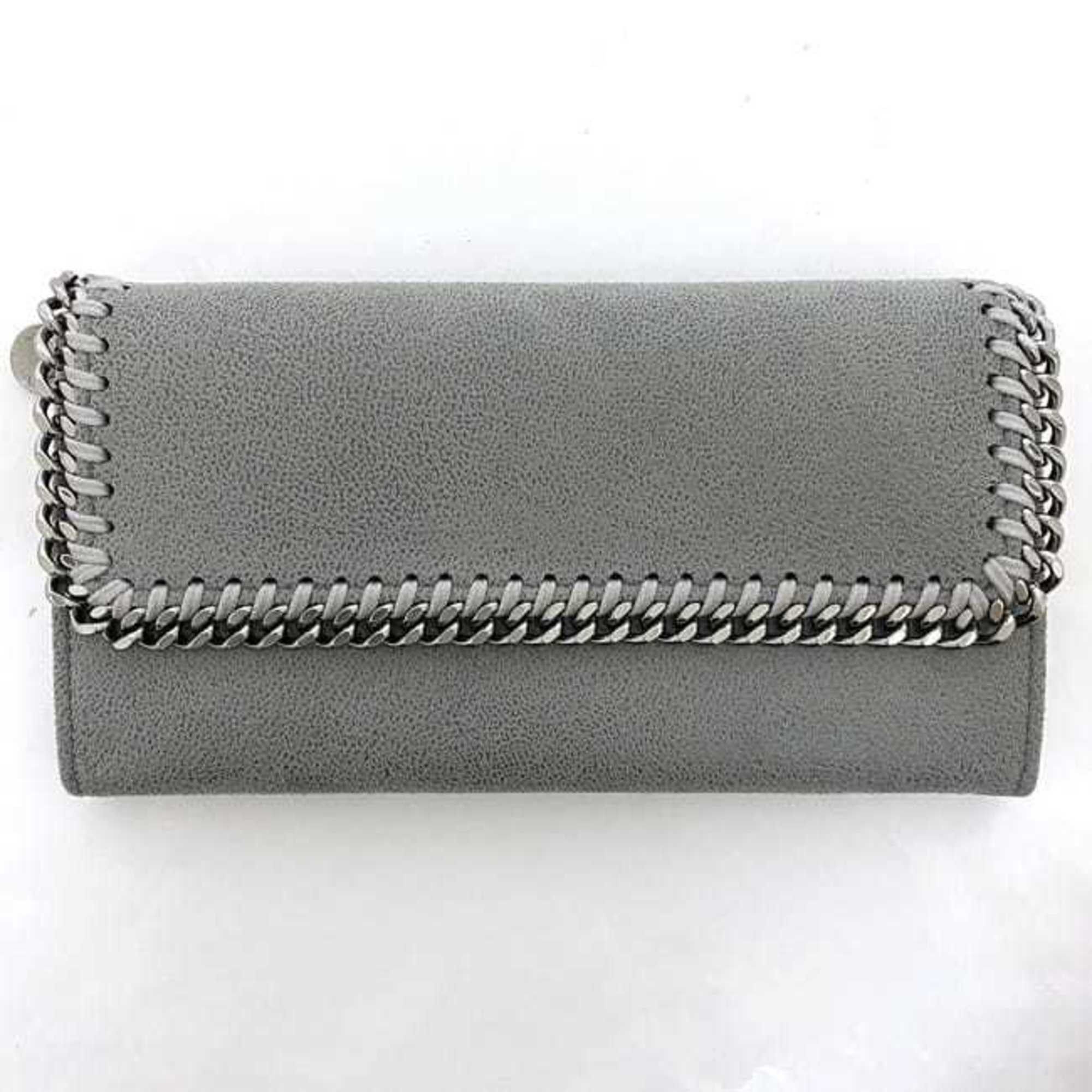 Stella McCartney Stella McCartney Bi-fold Long Wallet ec-22873 Grey Falabella 430999 W9132 SP20 PVC STELLA McCARTNEY Chain Flap Women's Size ONE SIZE - 4 Thumbnail