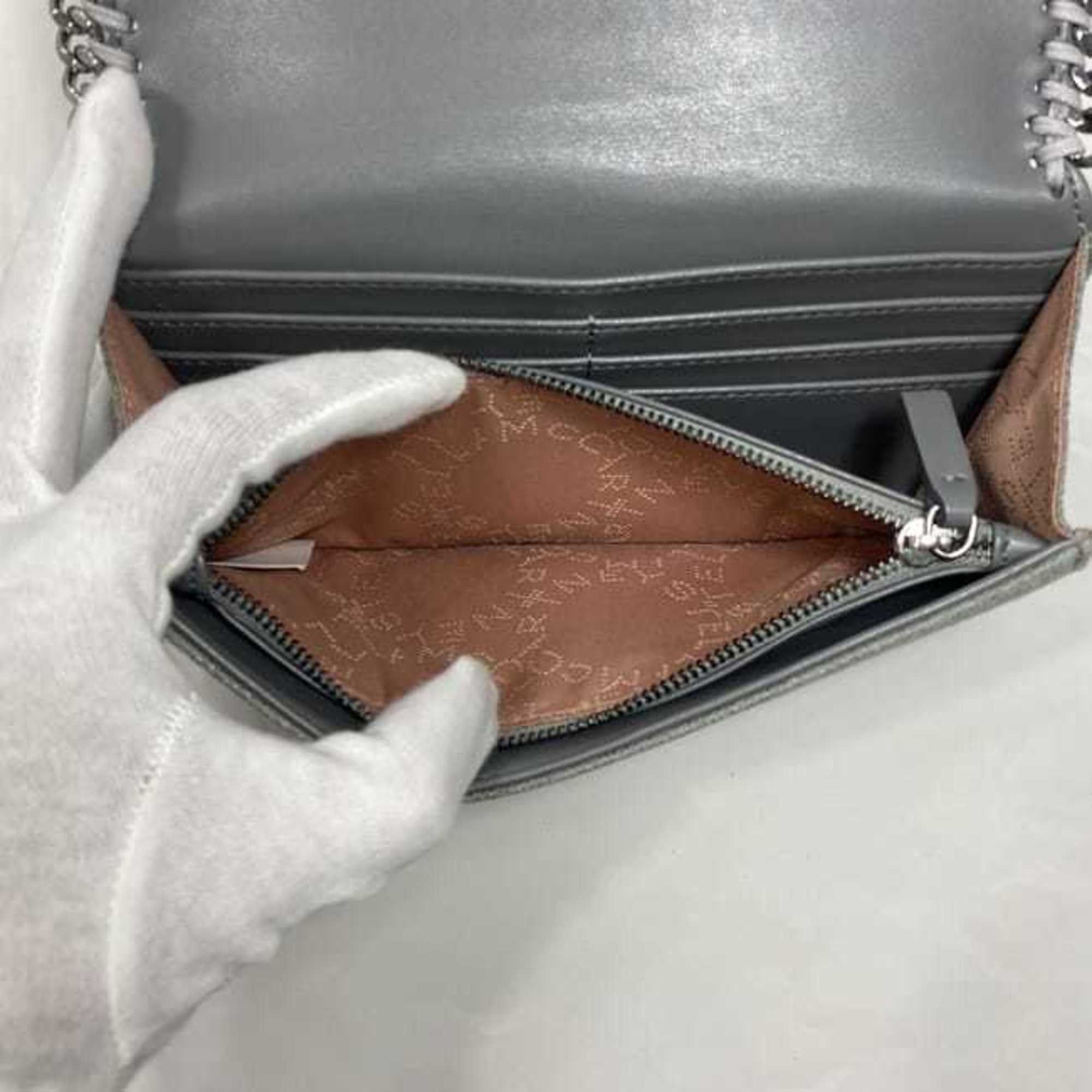 Stella McCartney Stella McCartney Bi-fold Long Wallet ec-22873 Grey Falabella 430999 W9132 SP20 PVC STELLA McCARTNEY Chain Flap Women's Size ONE SIZE - 9 Thumbnail
