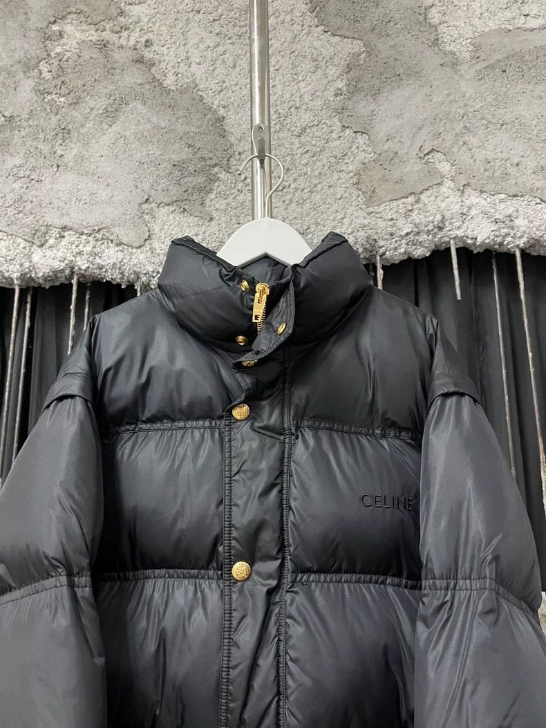Celine Celine Embroidered Logo Puffer Jacket Size S / US 4 / IT 40 - 3 Thumbnail