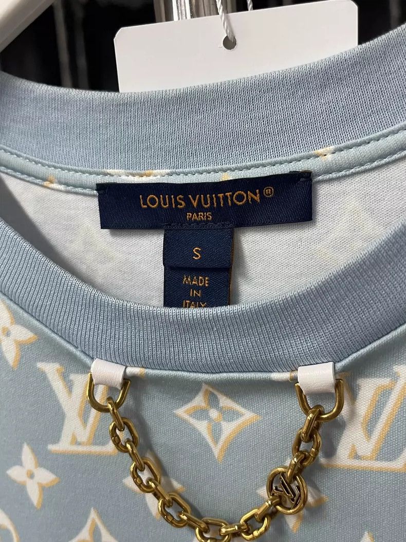 Louis Vuitton Louis Vuitton Logo Short Sleeve Dress Size S / US 4 / IT 40 - 6 Thumbnail