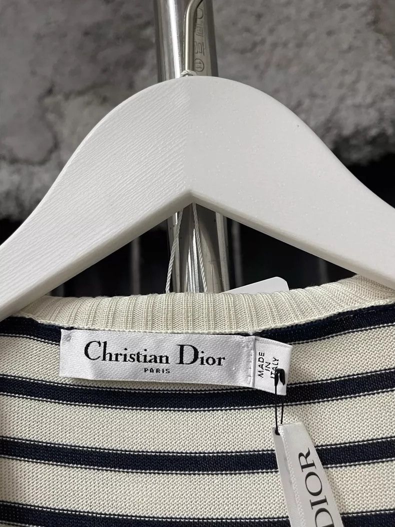 Dior Dior Striped Long Sleeve Knit Top Size M / US 6-8 / IT 42-44 - 6 Thumbnail