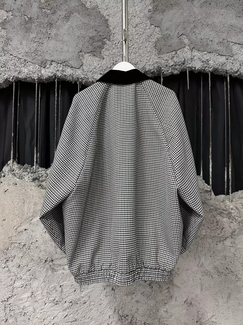 Prada Miumiu Checkered Jacket with Black Collar Size S / US 4 / IT 40 - 2 Thumbnail