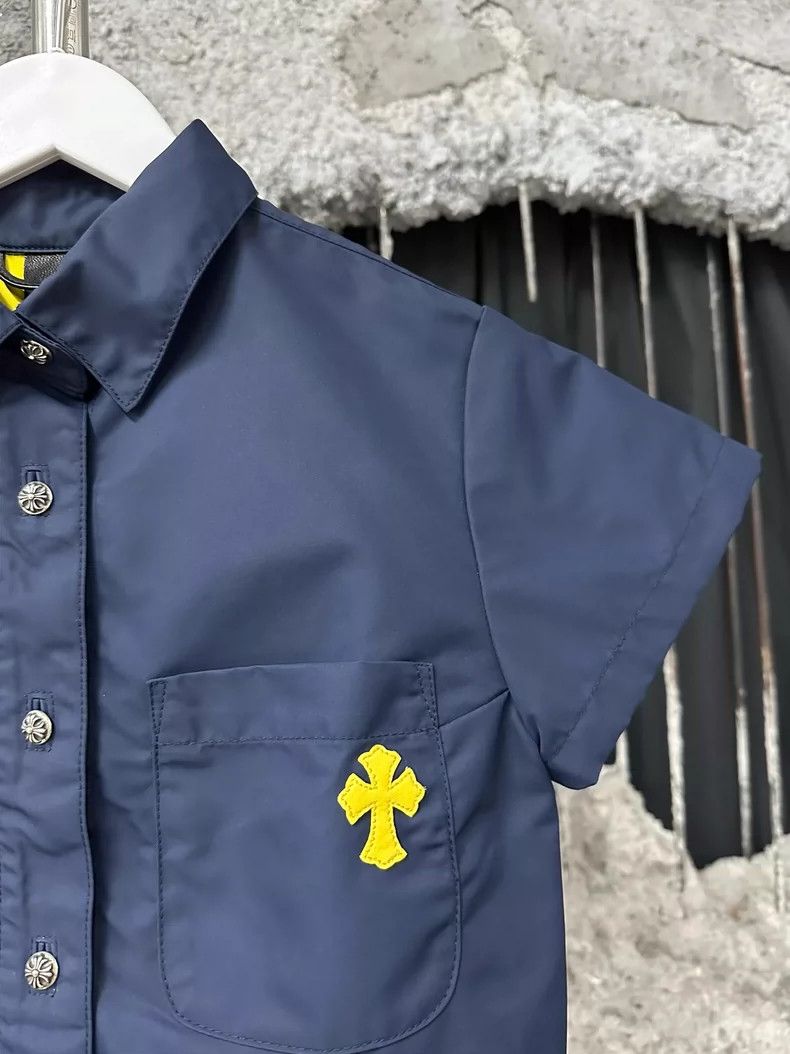 Chrome Hearts Chrome Hearts Yellow Cross Nylon Short Sleeve Shirt Size XS / US 0-2 / IT 36-38 - 5 Thumbnail