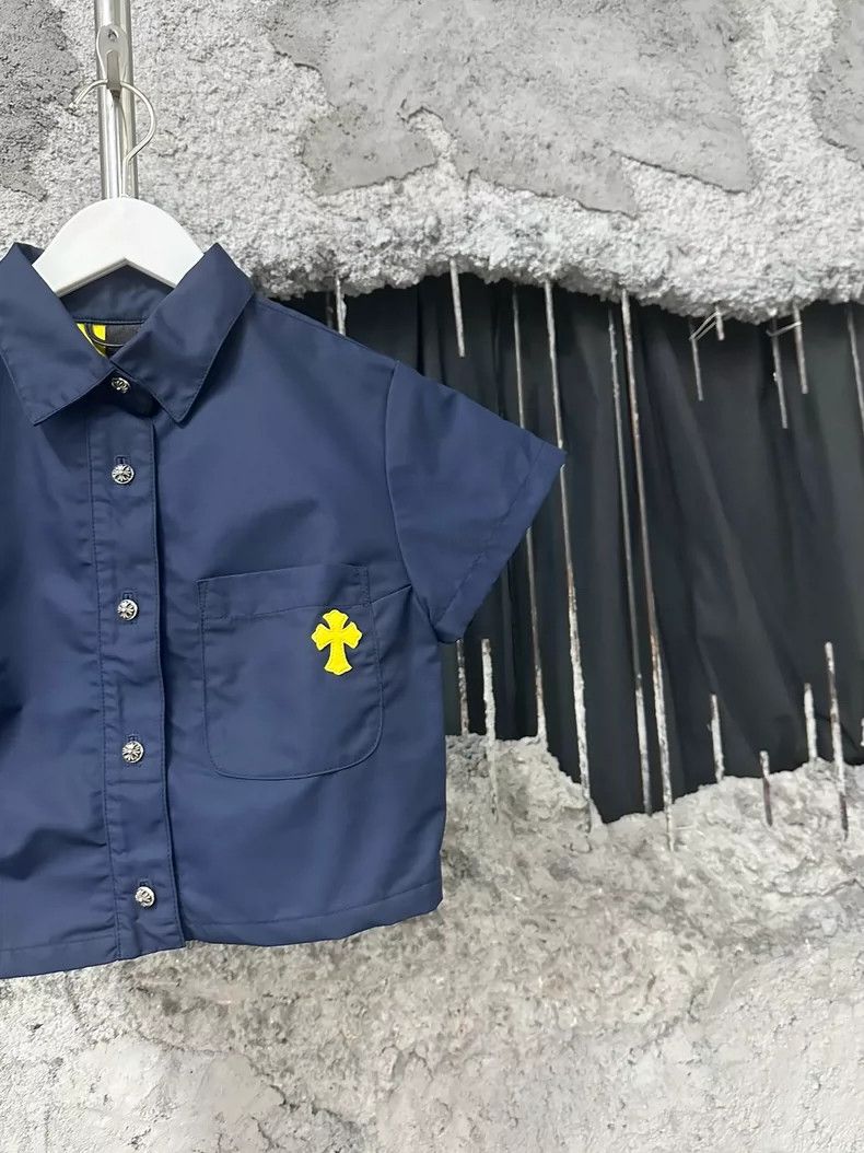 Chrome Hearts Chrome Hearts Yellow Cross Nylon Short Sleeve Shirt Size XS / US 0-2 / IT 36-38 - 4 Thumbnail