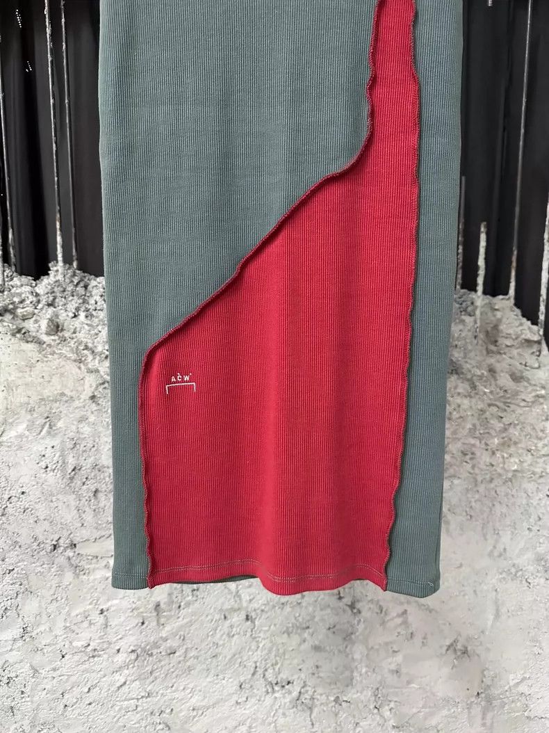 Acronym Acw Half Skirt in Green and Red Size 22" - 4 Thumbnail
