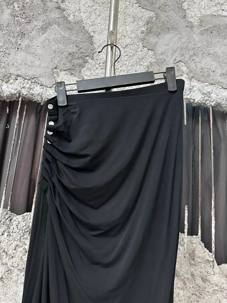 Paco Rabanne Pacorabanne Black Midi Skirt Size 36" / US 14 / IT 50 - 3 Thumbnail