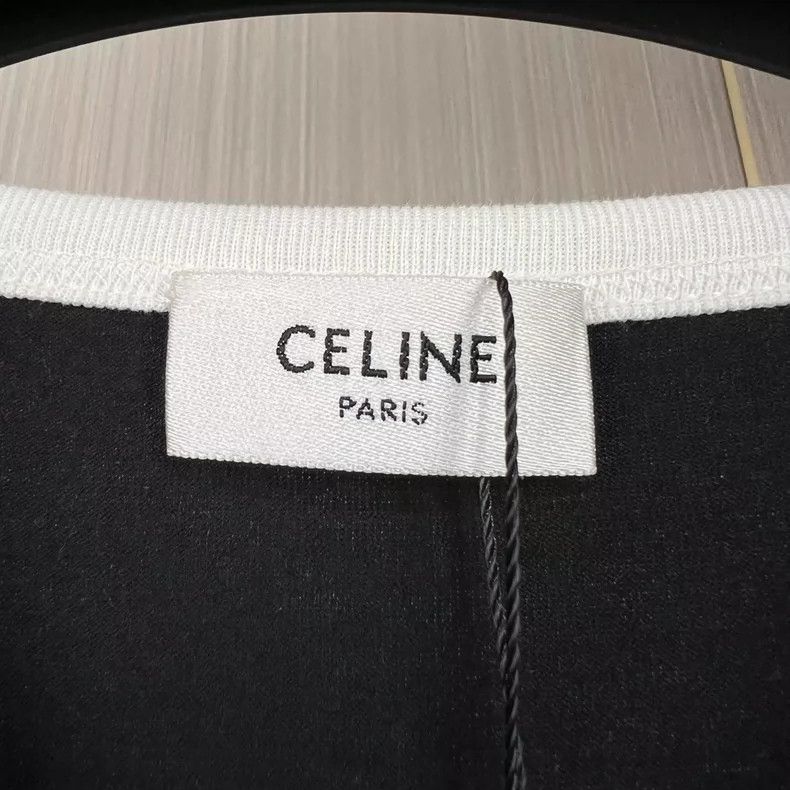 Celine Celine Paris Black Short Sleeve T-Shirt Size XS / US 0-2 / IT 36-38 - 5 Thumbnail