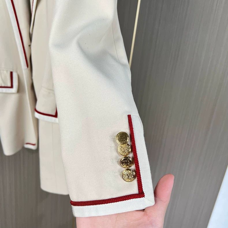 Gucci Gucci Stylish Blazer with Red Trim Size L / US 10 / IT 46 - 4 Thumbnail