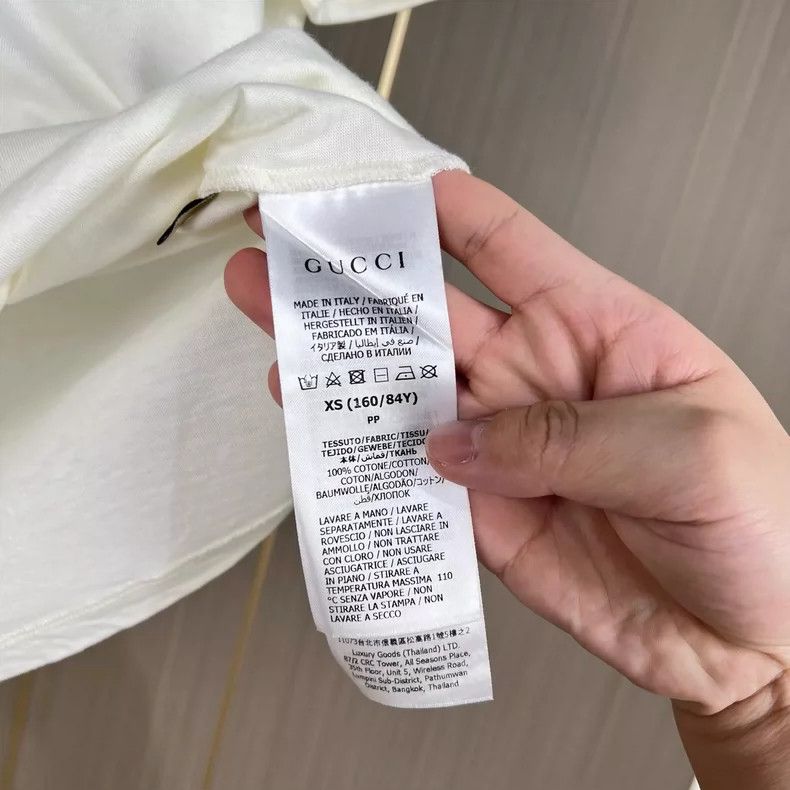 Gucci Gucci Short Sleeve Logo T-shirt in White Size XS / US 0-2 / IT 36-38 - 6 Thumbnail