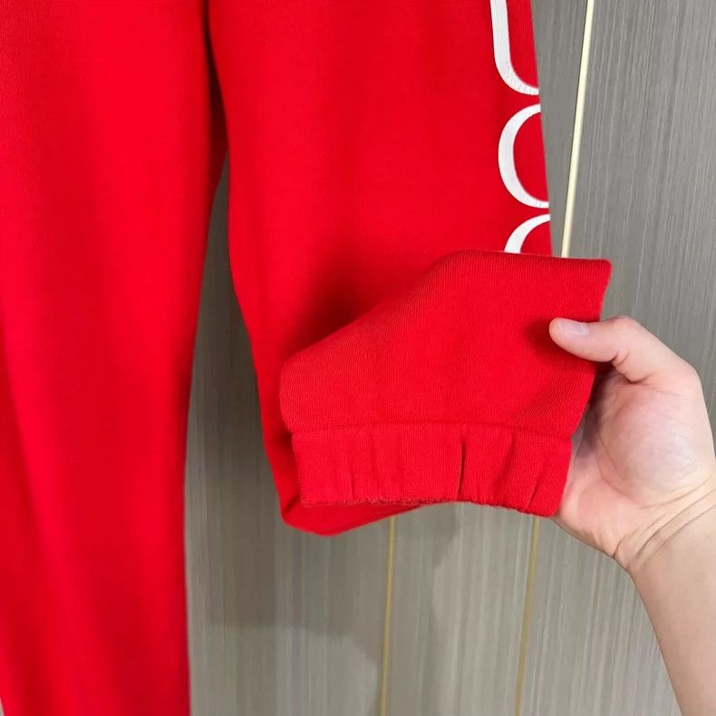Gucci Gucci Red Casual Embroidered Sweatpants Size 22" - 4 Thumbnail