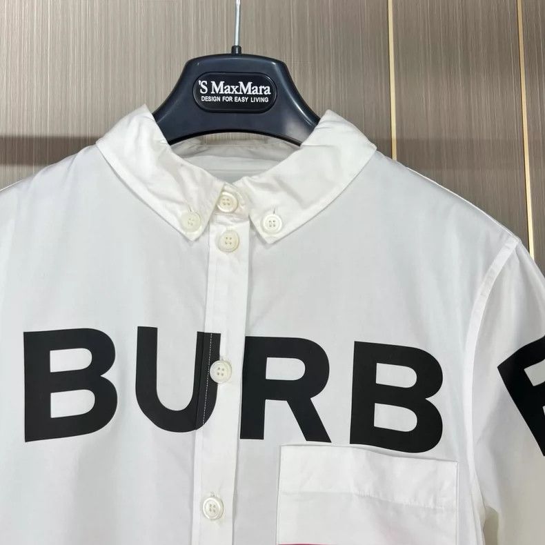 Burberry Burberry Printed Letter Long Sleeve Shirt Size S / US 4 / IT 40 - 3 Thumbnail