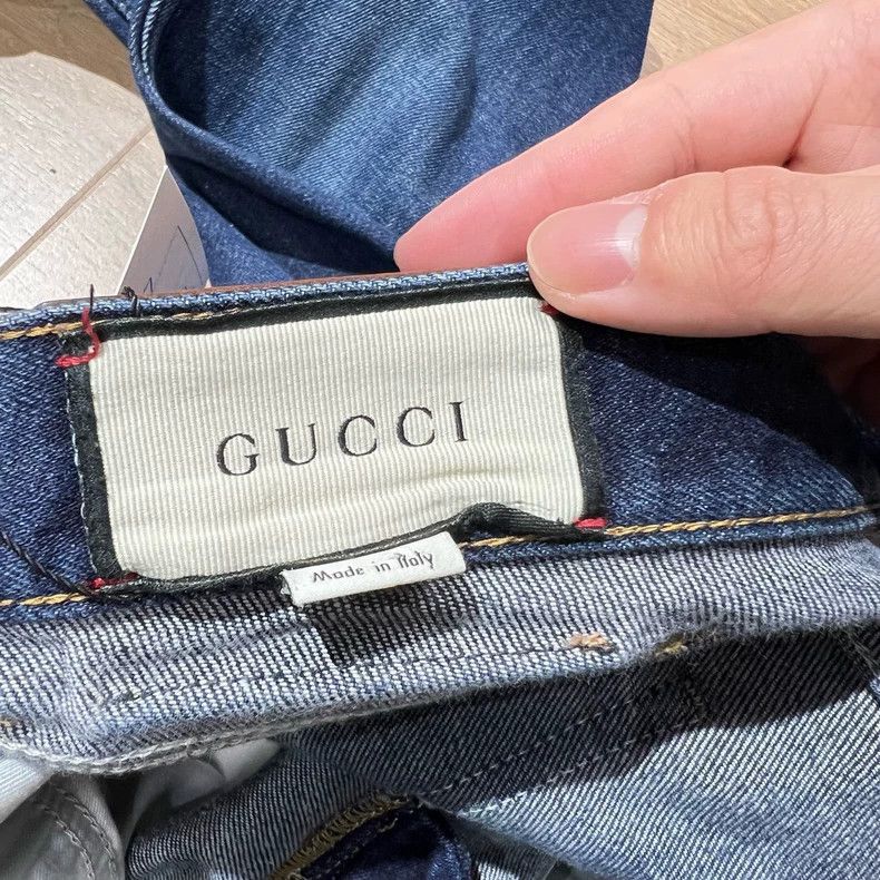 Gucci Gucci Red Green Stripe Denim Pants W34 Size 34" / US 12 / IT 48 - 6 Thumbnail