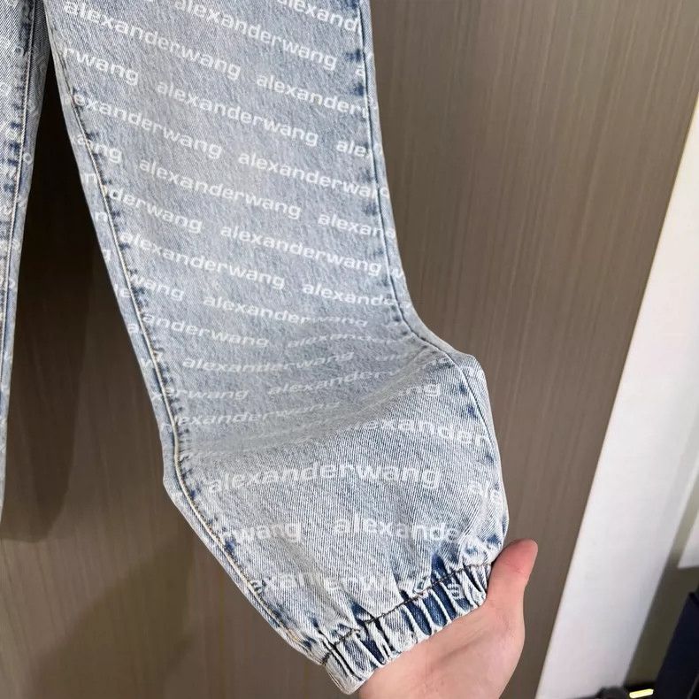 Alexander Wang Alexander Wang Printed Denim Casual Pants Size S Size 25" / US 0 / IT 36 - 4 Thumbnail