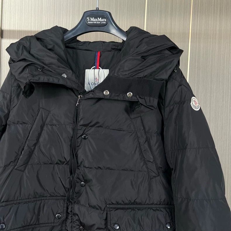 Moncler Moncler Black Ruffle Hem Down Jacket Size M / US 6-8 / IT 42-44 - 3 Thumbnail