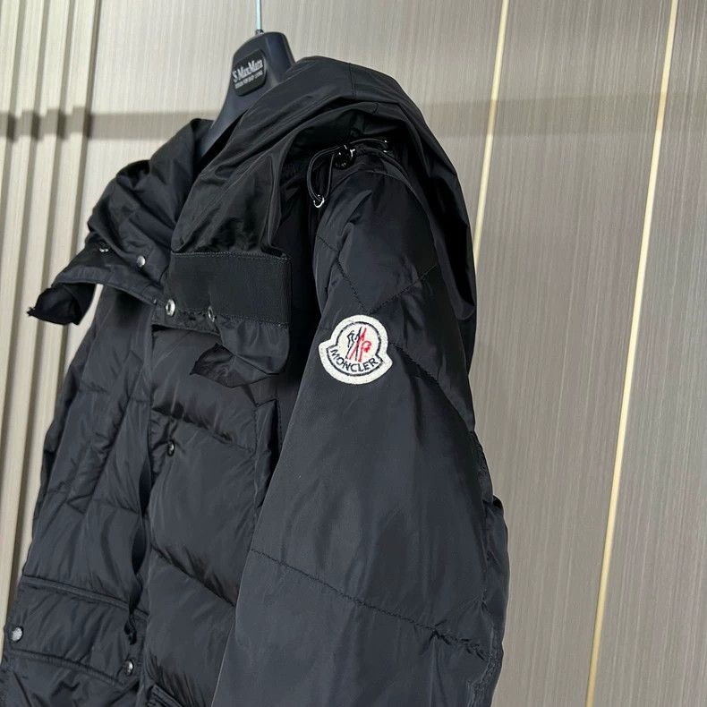 Moncler Moncler Black Ruffle Hem Down Jacket Size M / US 6-8 / IT 42-44 - 5 Thumbnail