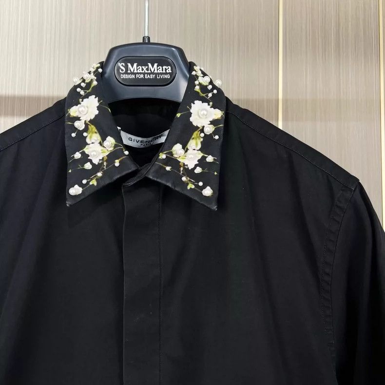 Givenchy Givenchy Floral Collar Long Sleeve Shirt Size XL / US 12-14 / IT 48-50 - 3 Thumbnail