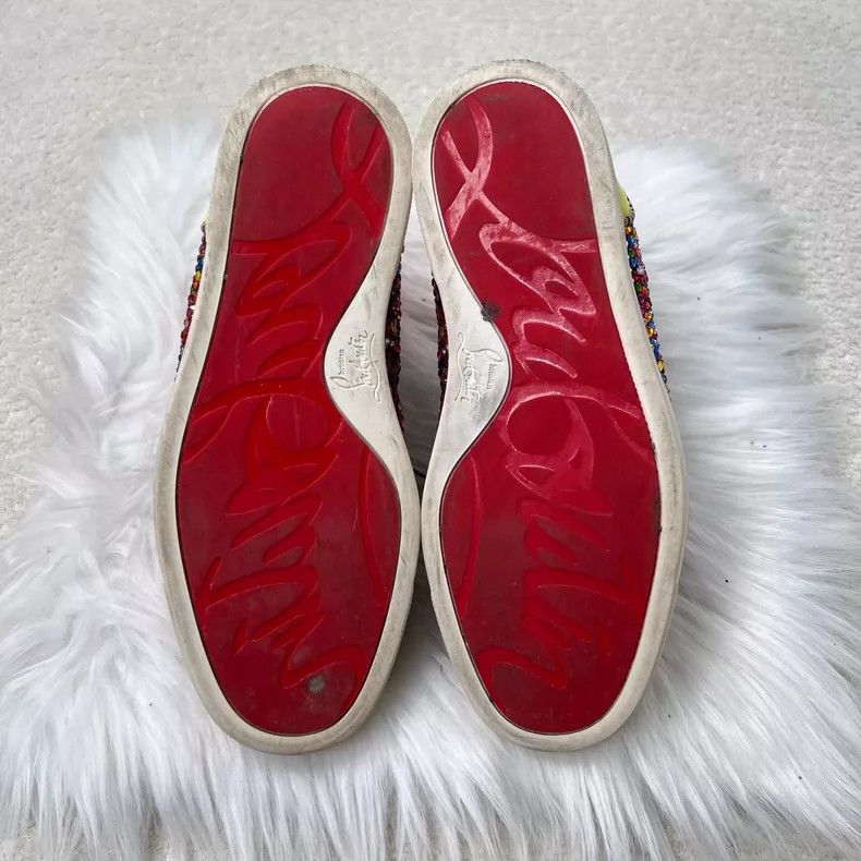 Christian Louboutin Christian Louboutin Colorful High-Top Sneakers Size US 5 / IT 35 - 5 Thumbnail