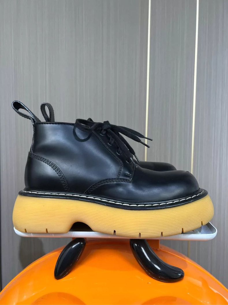 Bottega Veneta Bottega Veneta Black Thick Sole Martin Boots Size US 5 / IT 35 - 3 Thumbnail