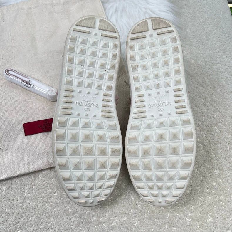Valentino Valentino White Studded Sneakers Size 35 Size US 5 / IT 35 - 5 Thumbnail