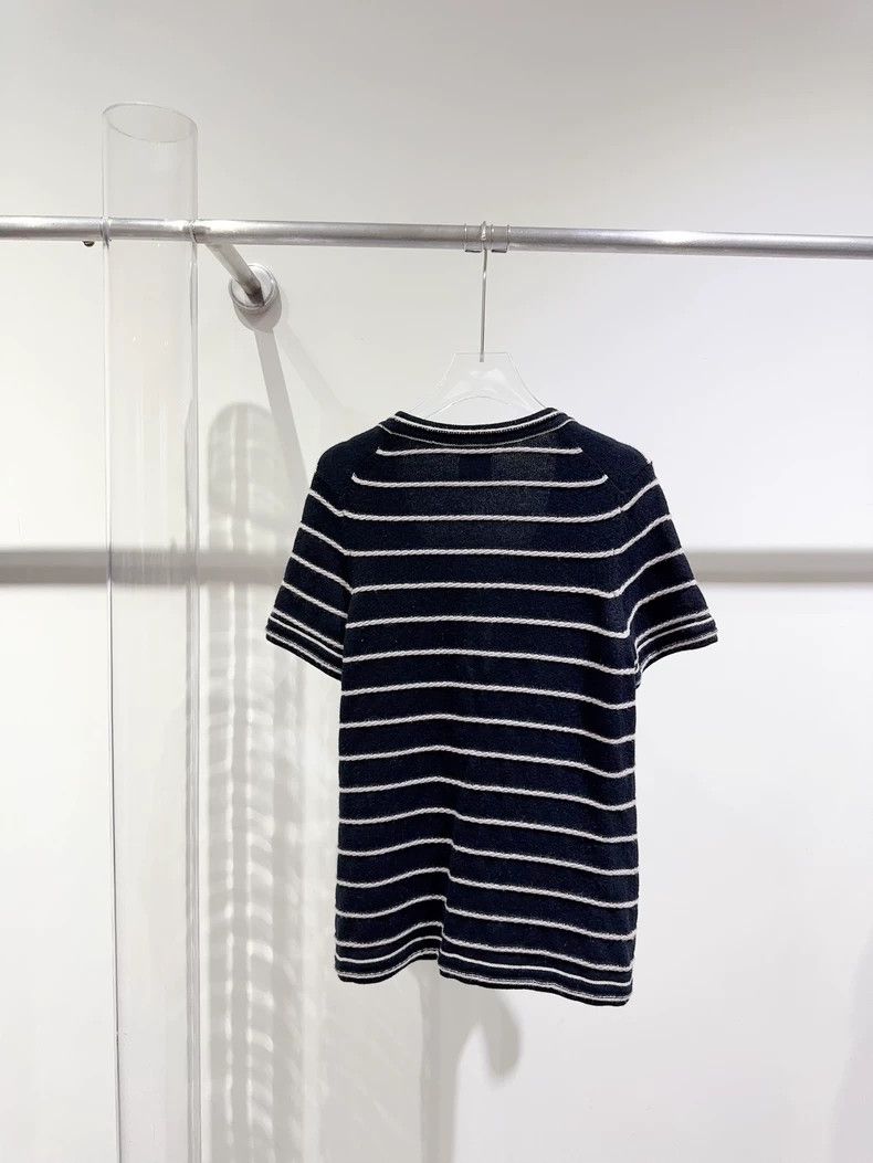 Chanel Chanel Top with Stripes and Tie Size L / US 10 / IT 46 - 3 Thumbnail