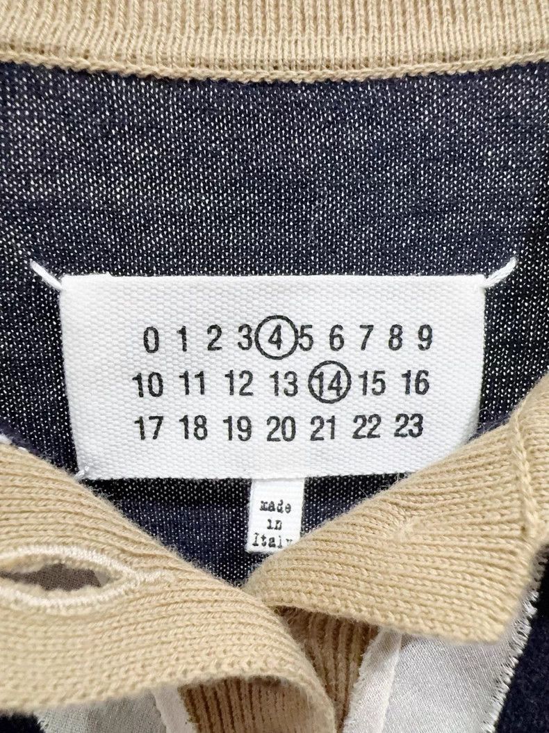 Maison Margiela MM6 Margiela Knitted Top in Dark Blue Size S / US 4 / IT 40 - 3 Thumbnail