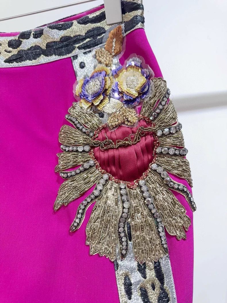 Dolce & Gabbana Dolce & Gabbana Embellished High-Waist Skirt Size 38" / US 16 / IT 52 - 3 Thumbnail
