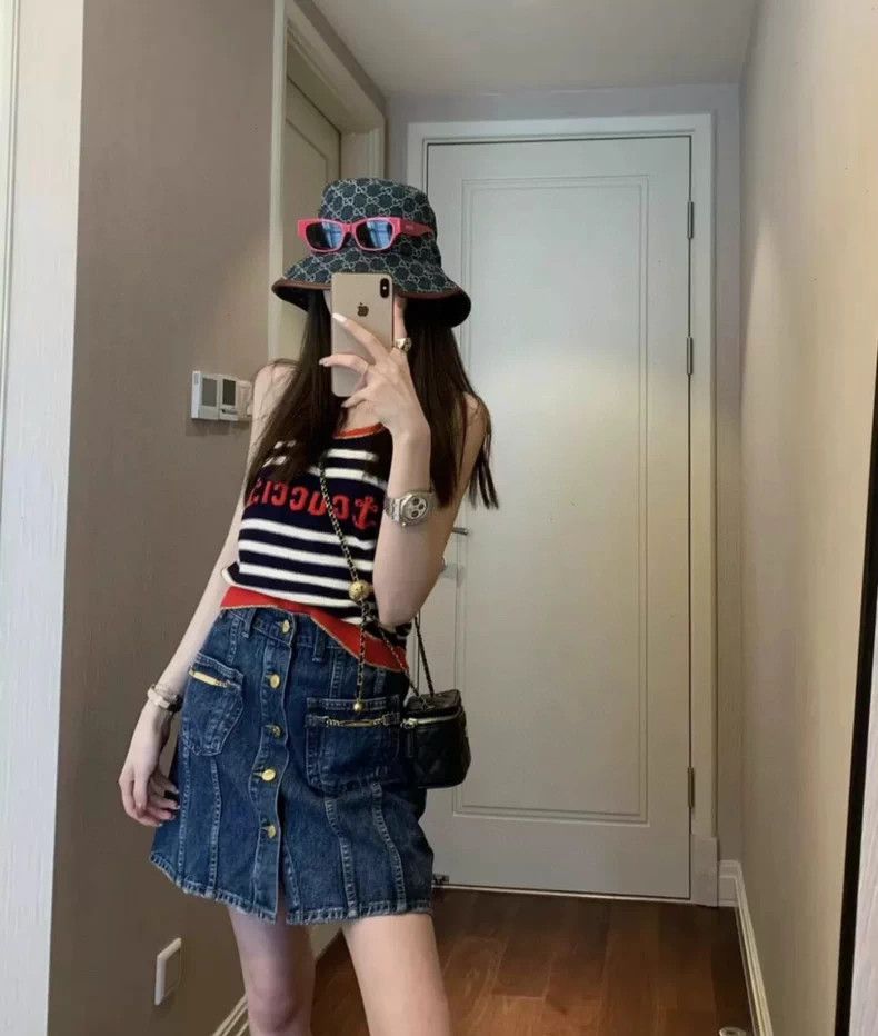 Gucci Gucci Anchor Striped Tank Top Size L / US 10 / IT 46 - 5 Thumbnail