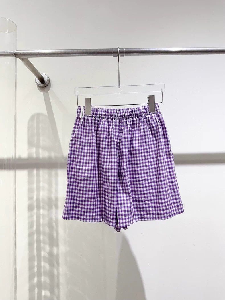 Prada New Prada High-Waisted Gingham Shorts Size 38" / US 16 / IT 52 - 3 Thumbnail