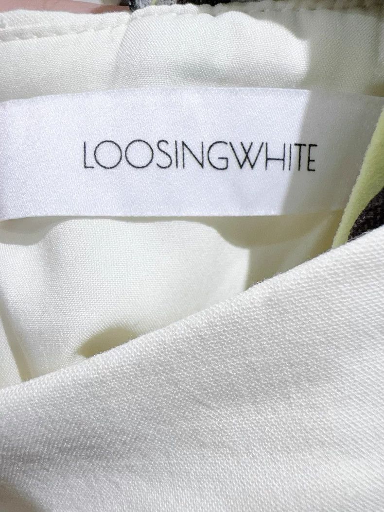 The Row Stylish White Checkered Long Sleeve Top Size S / US 4 / IT 40 - 3 Thumbnail