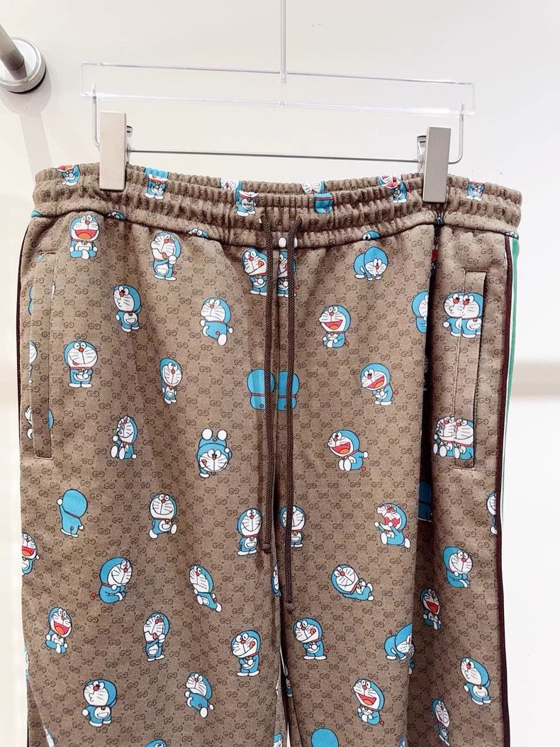 Gucci Gucci Retro Print Track Pants in Brown Size 22" - 2 Thumbnail
