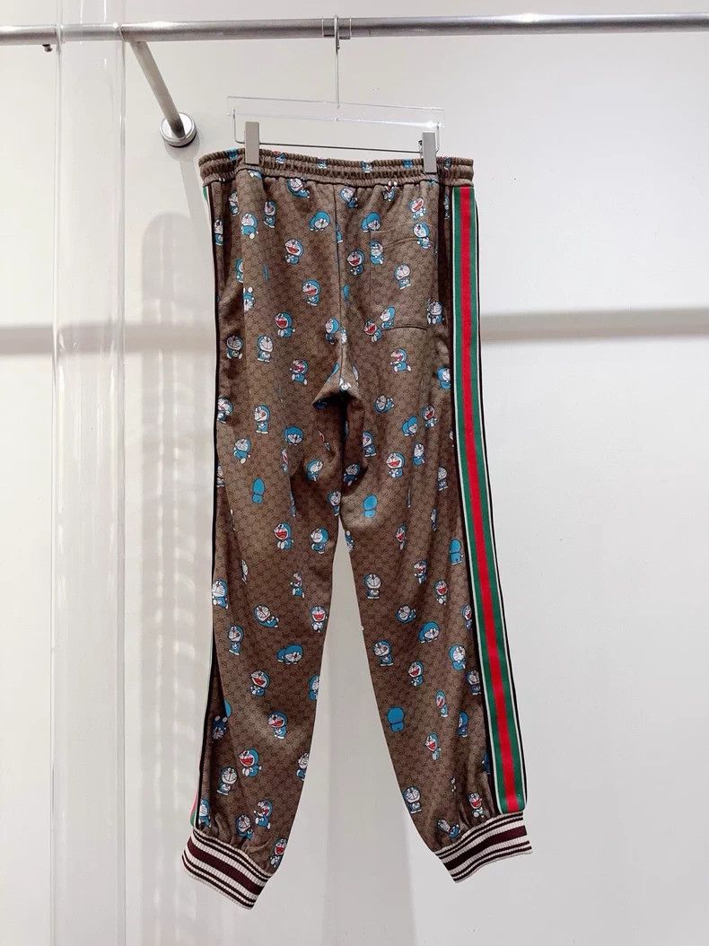 Gucci Gucci Retro Print Track Pants in Brown Size 22" - 3 Thumbnail