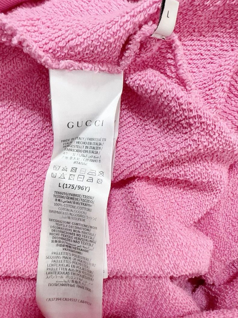 Gucci Gucci Apple Graphic Pink Hoodie Size L / US 10 / IT 46 - 5 Thumbnail