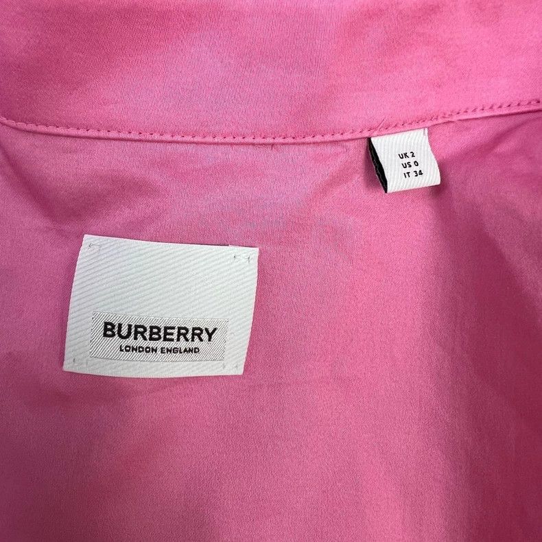 Burberry Pink Embroidered Shirt and Shorts Set Size XS / US 0-2 / IT 36-38 - 5 Thumbnail