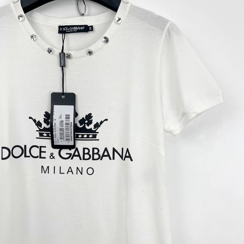 Dolce & Gabbana Dolce&Gabbana Short Sleeve Logo T-Shirt Size M / US 6-8 / IT 42-44 - 5 Thumbnail