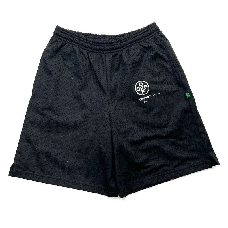 Off-White Off-White Pink Graffiti Mesh Shorts Size 23" - 2 Thumbnail