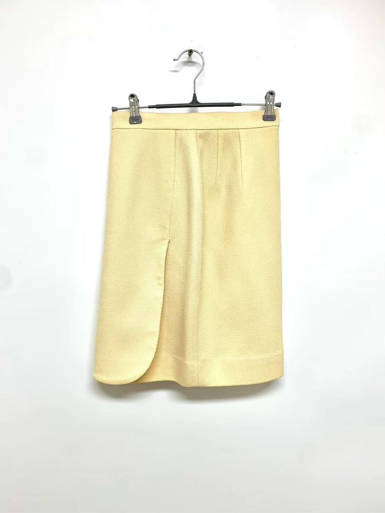 Dior Dior Light Yellow Half Skirt Size L Size 42" / US 20 - 6 Thumbnail