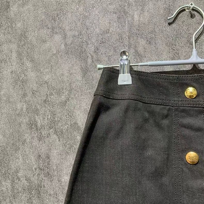 Celine Celine Button-Up Short Skirt Size 23" - 5 Thumbnail
