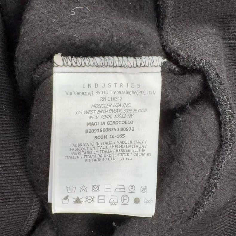 Moncler Moncler Black Fleece Logo Sweatshirt XS Size XS / US 0-2 / IT 36-38 - 3 Thumbnail