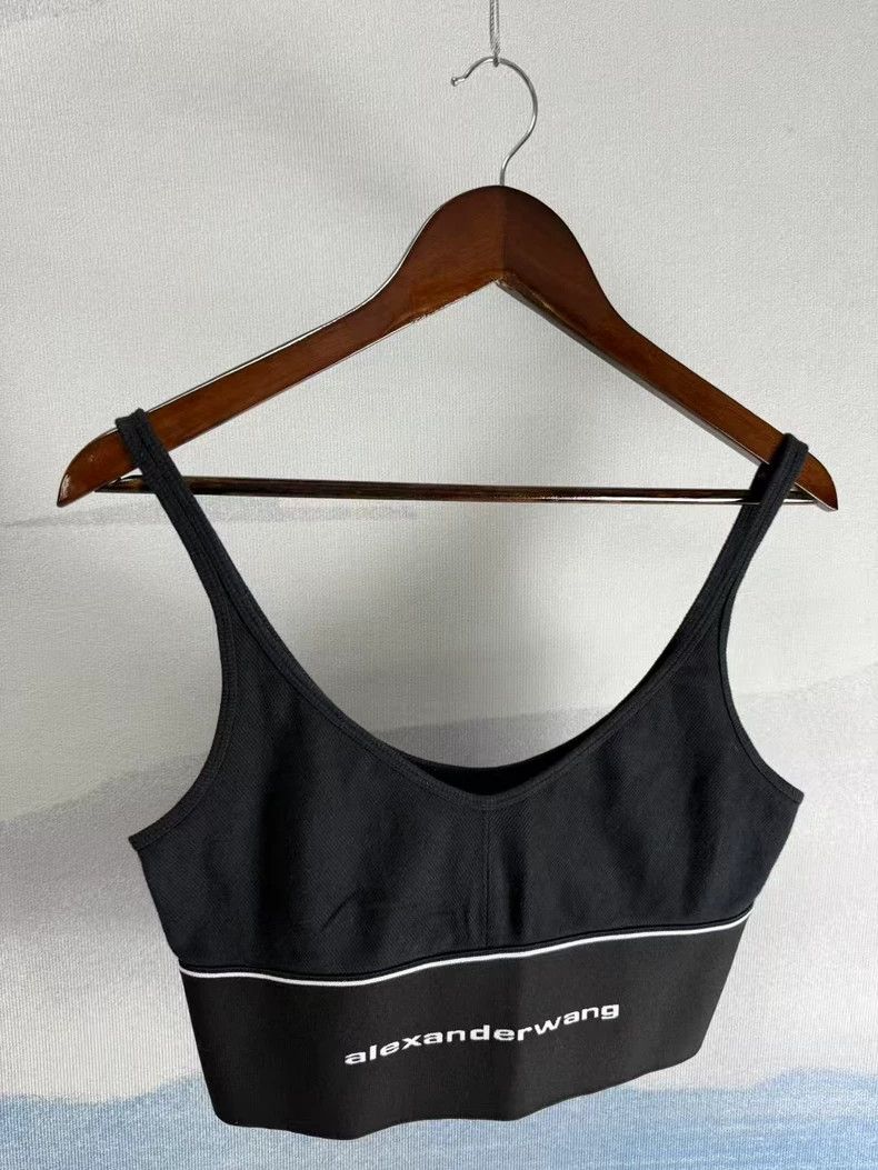 Alexander Wang Alexander Wang Black Letter Mesh Tank Top Size L / US 10 / IT 46 - 2 Thumbnail